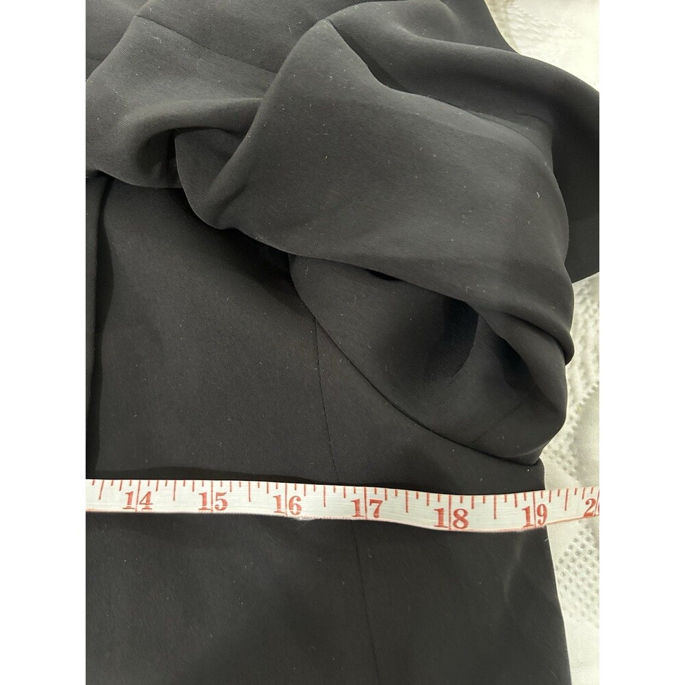 Chicos Sz 0 Womens Sz 4 Blazer Business Soft Ruched 3/4 Sleeve Black NWT Lining - Picture 6 of 8
